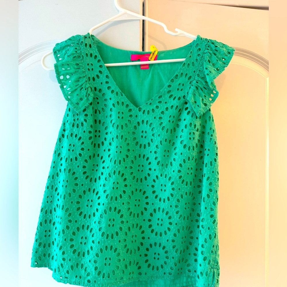 Size Small Green Lilly Pulitzer Summer Top